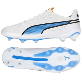 Puma King Ultimate FG/AG M 107097 01 sko hvid hvid