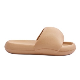 Kvinders Light Foam Platform Hjemmesko Beige Milton
