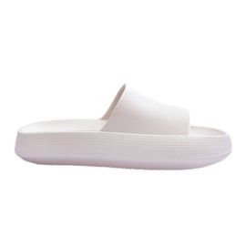 BM Moderigtige lette flip-flops på en massiv sål, hvid rebel