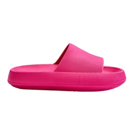 BM Moderigtige lette flip-flops på en massiv fuchsia rebelsål lyserød