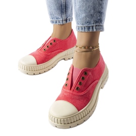 Mørke lyserøde sneakers fra Walton