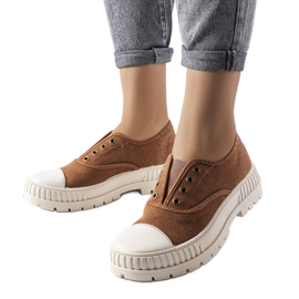 Brune sneakers fra Walton
