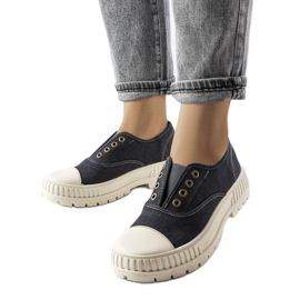 Sorte sneakers fra Walton