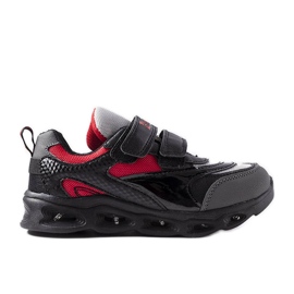 Sorte sneakers med glødende sål fra Rue