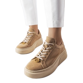 Karino beige ruskindssko