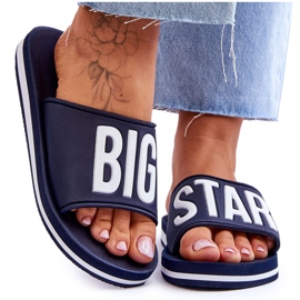 Dame Big Star Classic Hjemmesko JJ274A323 Marineblå