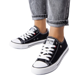 Big Star T274023906 sorte klassiske sneakers