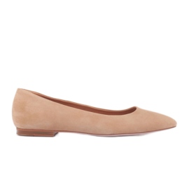 Marco Shoes Letvægts ballerinaer beige