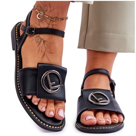Klassiske sandaler til kvinder S.Barski KV-2775-45 Sort