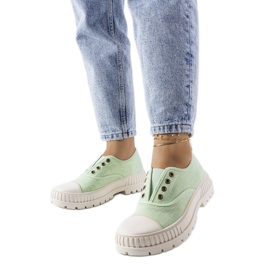 Walton grønne sneakers med elastik