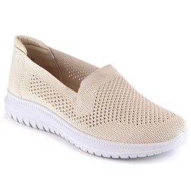 Atletico Komfortable sports-slip-on sko til kvinder beige damestil