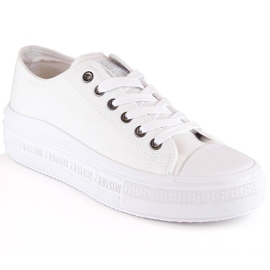 Kvinders sneakers på platformen hvide Big Star LL274A177