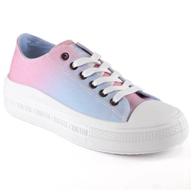 Kvinders sneakers på platformen multicolor Big Star LL274A187 flerfarvet