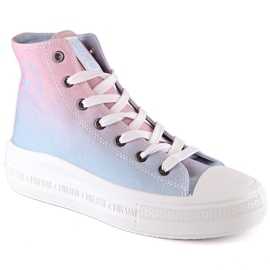 Kvinders sneakers på platformen ombre Big Star LL274A191 flerfarvet