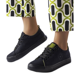 Big Star LL274247 sneakers i sort stof