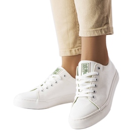 Big Star LL274248 sneakers i hvidt stof