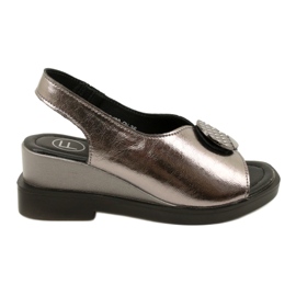 Kilesandaler Gun Metal Filippo DS4469/23 brun