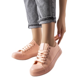 Pink stof sneakers fra Esmeraude lyserød