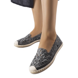 Grå gennembrudte espadriller fra Lamarre
