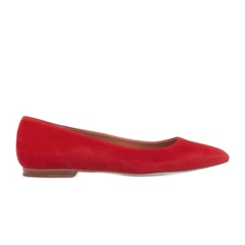 Marco Shoes Letvægts ballerinaer rød