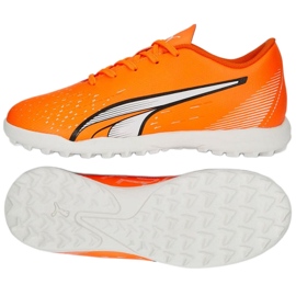 Puma Ultra Play Tt Jr 107236 01 sko orange appelsiner og røde