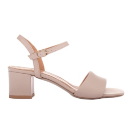 Marco Shoes Sandaler med midi hæl beige
