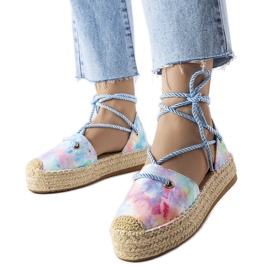 Blå platform espadriller fra Duffet