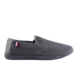 Grå openwork sneakers til mænd fra Garibaldi