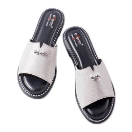 Evento Sølv metallic sandaler med perler fra Frederi
