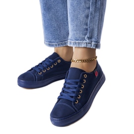 Marineblå sneakers fra Descoteaux