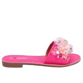 Seastar Hjemmesko med farverige sten Estrada Fuchsia lyserød
