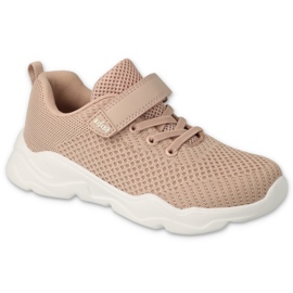 Befado ungdoms sportssko med velcro 516Q198 beige