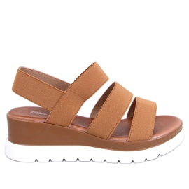 Cregger Camel kile sandaler brun