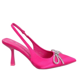 Hannah Fuchsia Pumps med åben hæl lyserød