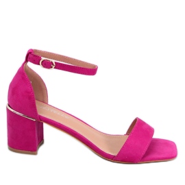 Rocco Fuchsia sandaler med lav hæl lyserød