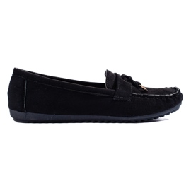 Loafers i sort ruskind til kvinder fra Shelovet