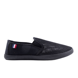 Garibaldi sorte gennembrudte sneakers til mænd