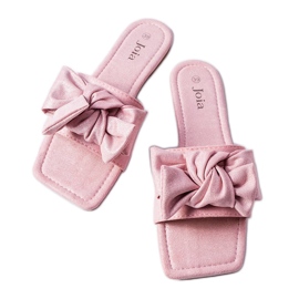 Pink elegante sløjfesko fra Thériault lyserød