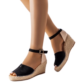 BM Sorte kile-espadriller fra Lauderdale