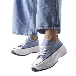 Blå platform sneakers fra McKeylor