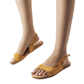 Hebron brune flade sandaler