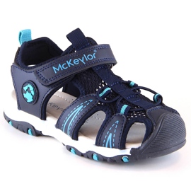 McKeylor 47702 marineblå sandaler til drenge med velcro