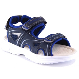 McKeylor 47701 marineblå velcro-sandaler til drenge