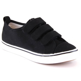 Børnesneakers med velcro sort News 5791