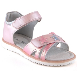 Evento Pige pink velcro sandaler Miss lyserød
