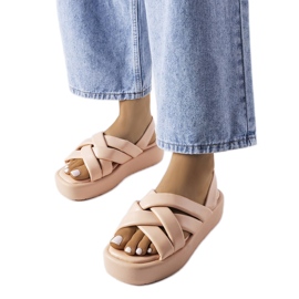Pink Horseshoe platform sandaler lyserød