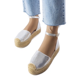 Sølv platform espadriller fra Clousson