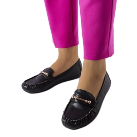Sorte loafers med mat finish fra Sorel