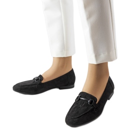 Sorte loafers til kvinder fra Hinkle