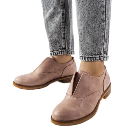 Beige brogues LS5379 Taupe